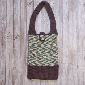 Crochet Knit Handmade Festival Tote Bag -  15" Long